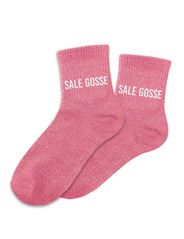 Chaussettes à paillettes Sale gosse femme