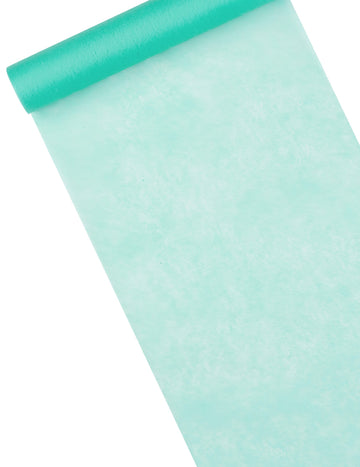 Пътека за маса от нетъкан текстил в цвят мента 29 cm x 10 м за сватба