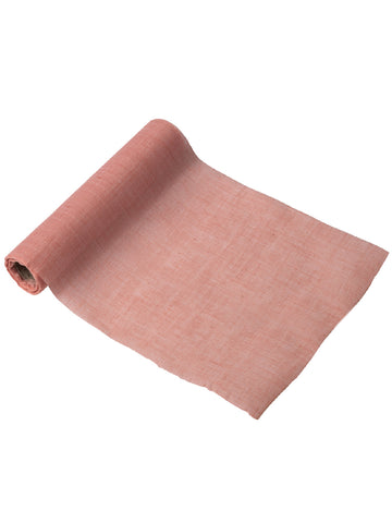 Розова муселинена пътека за маса 28 cm x 5 м за сватба