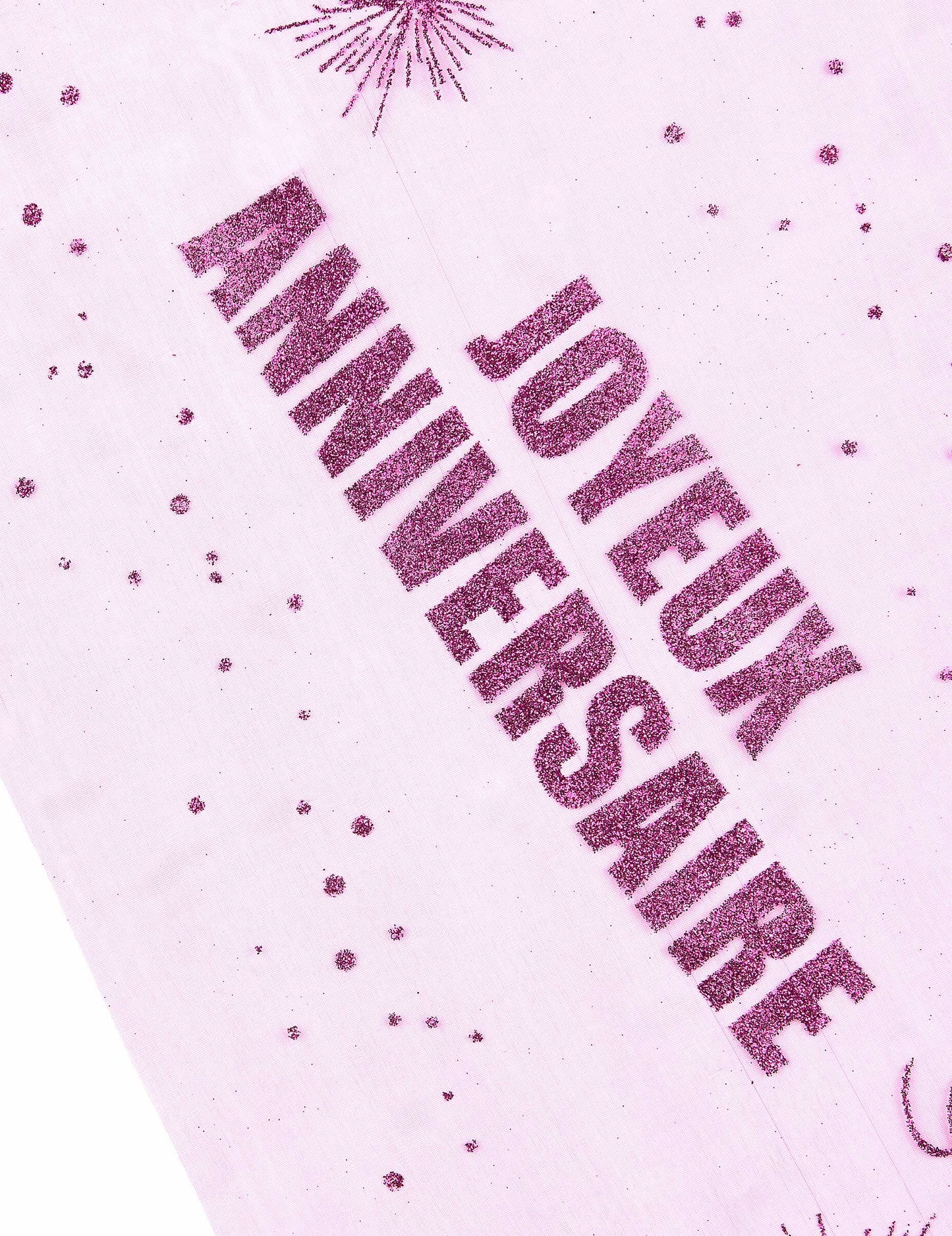 Органа Масата бегач Честит рожден ден фуксия 29 см х 5 м