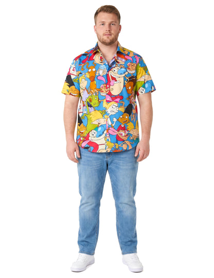 Тениска за възрастни с анимационни герои от 90-те години на Nickelodeon™ с Opposuits™