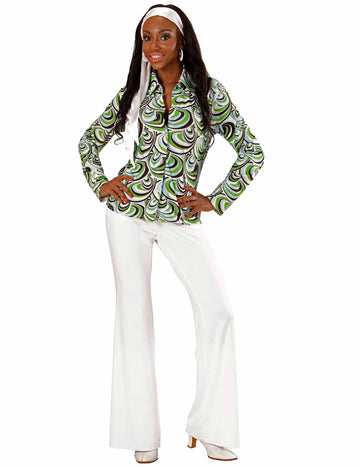 Дамска риза Groovy Waves от 70-те години 