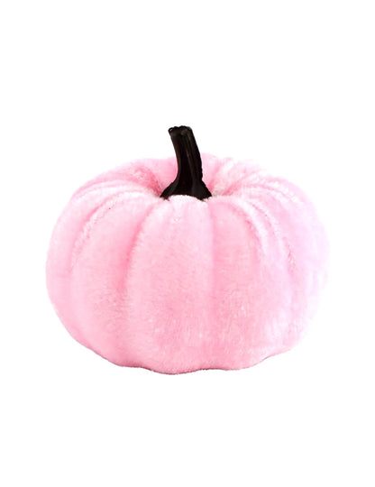 Декоративна тиква Summerween с ефект на пастелнорозов велур 7 x H 4 à 7 cm
