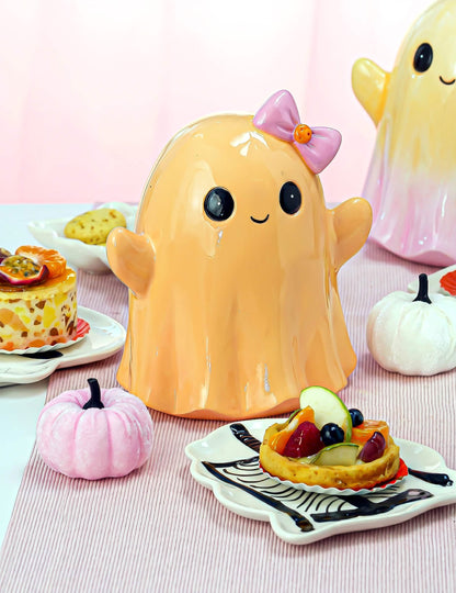 Декоративна тиква Summerween с ефект на пастелнорозов велур 7 x H 4 à 7 cm