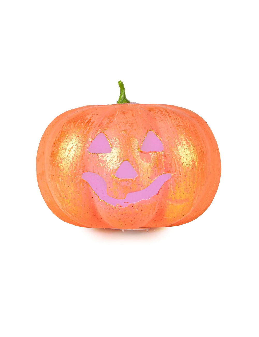 Изглед отпред на светещата тиква halloween