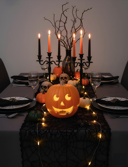 Citrouille lumineuse Halloween pour décoration orange