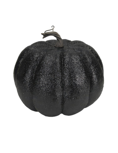 Résine Pumpkin Black Glitter and Gold 12 cm