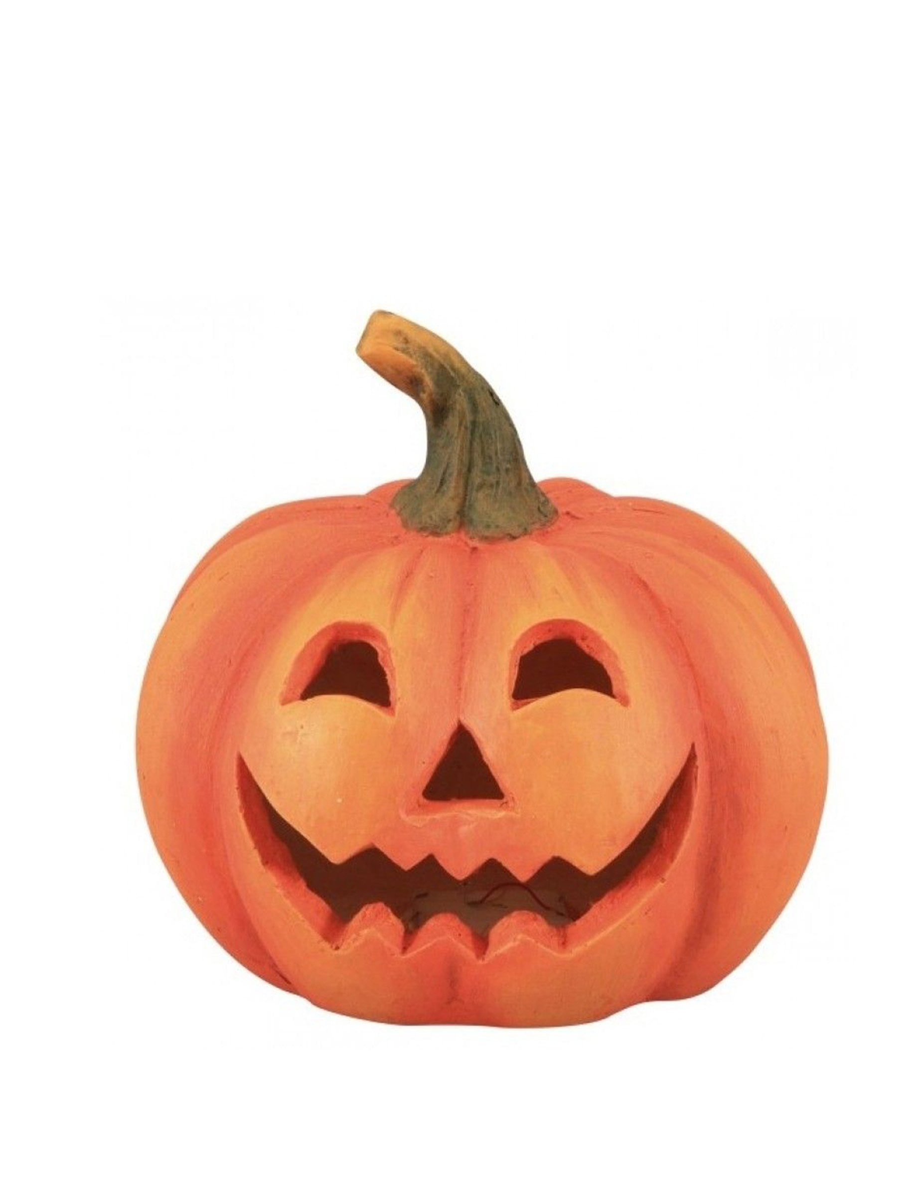 Vue de face de la citrouille terrifiante lumineuse pour décoration Halloween