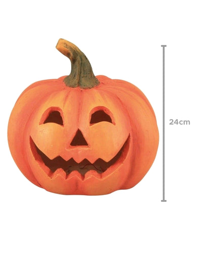 Светеща ужасяваща тиква 24 cm