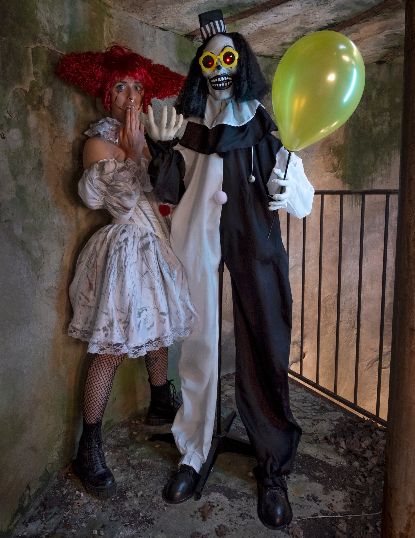 Анимиран страшен клоун 173 cm