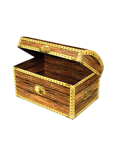 Пиратски картонен сандък за съкровища 20 x 14 cm