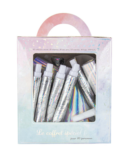 Преливаща се кутия за парти подаръци за 10 души