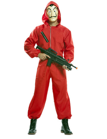 Луксозен комплект костюм и маска La Casa de Papel™ за възрастни