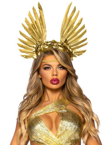 Капки за възрастни златни ангелски крила