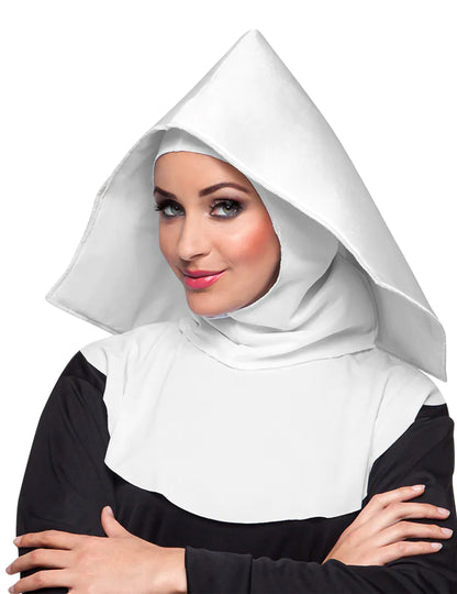 Капачка за възрастни бяла монахиня