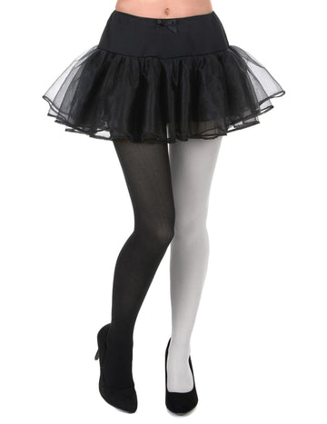 Биколор черно -бели чорапогащи за възрастни