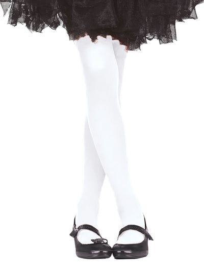 Collants opaques pour enfant blancs