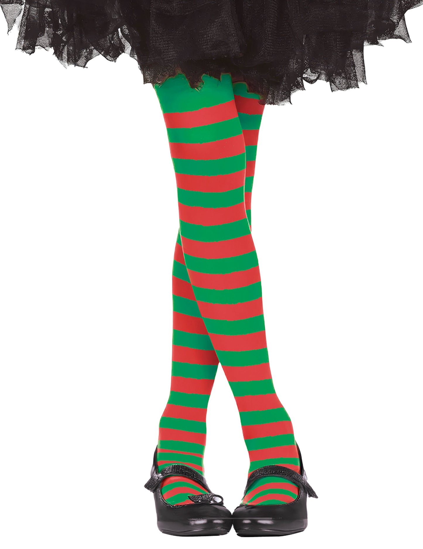 Детски червено-зелени чорапогащи