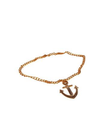 Collier ancre pour adulte doré