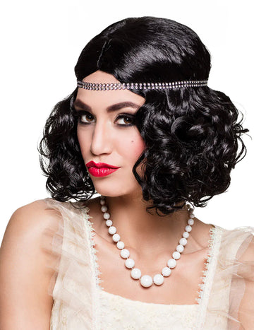 Къса бяла перлена перлена колие жени