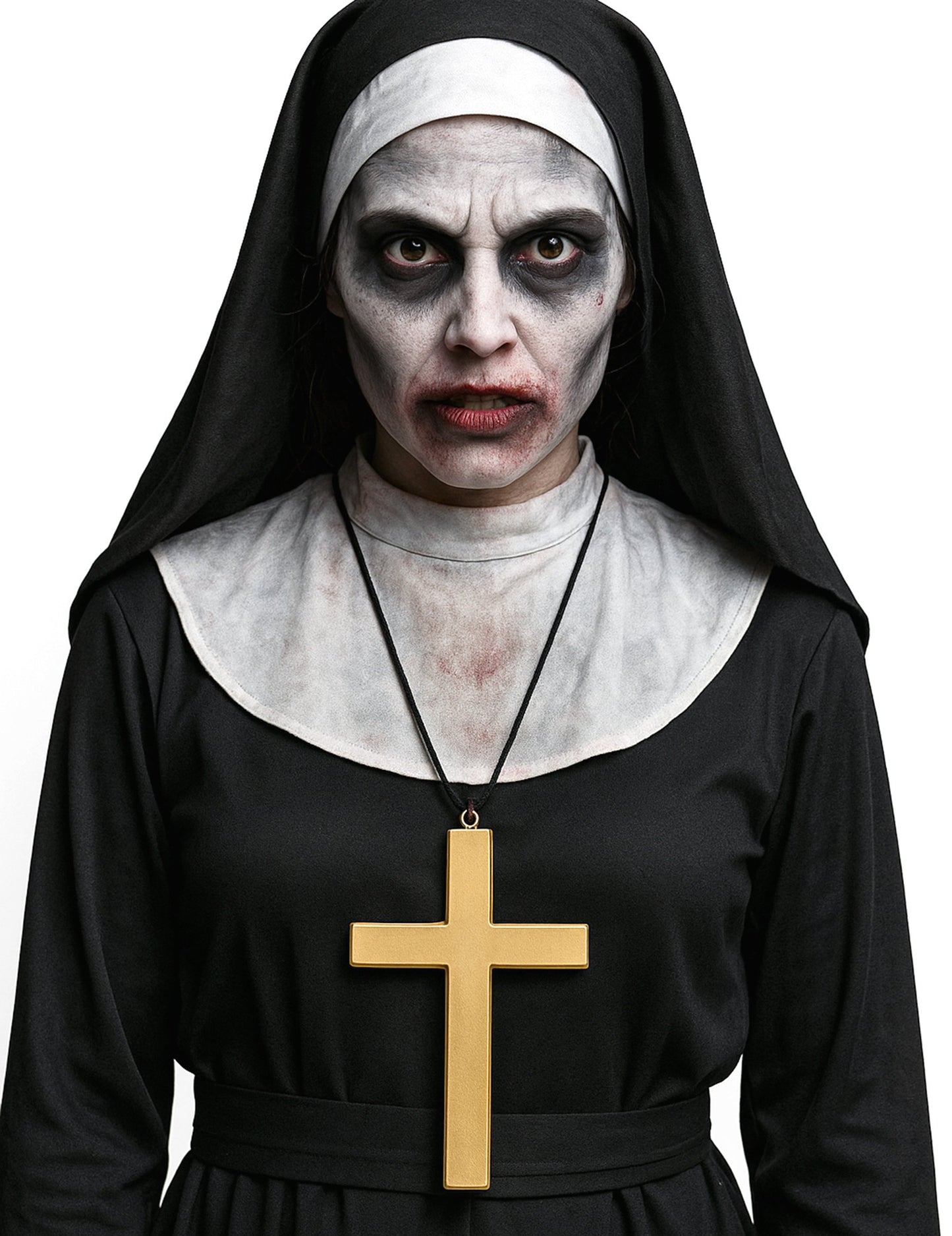 Кръстосано колие от златен монах