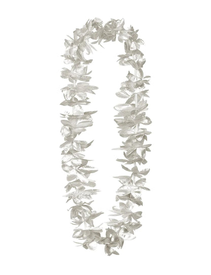 Vue d'ensemble du collier fleurs argentées