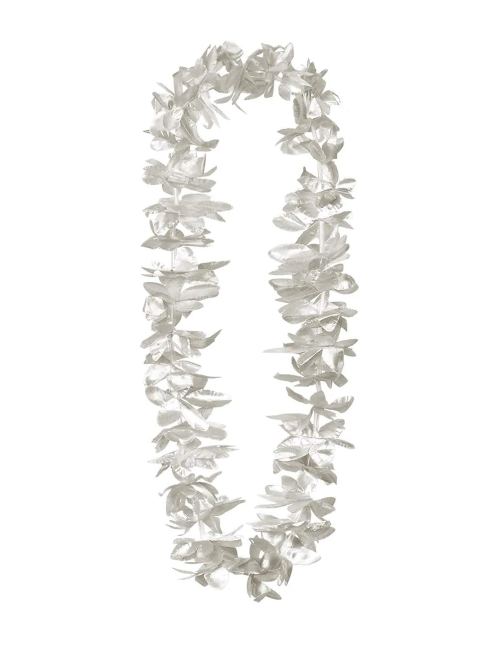 Vue d'ensemble du collier fleurs argentées