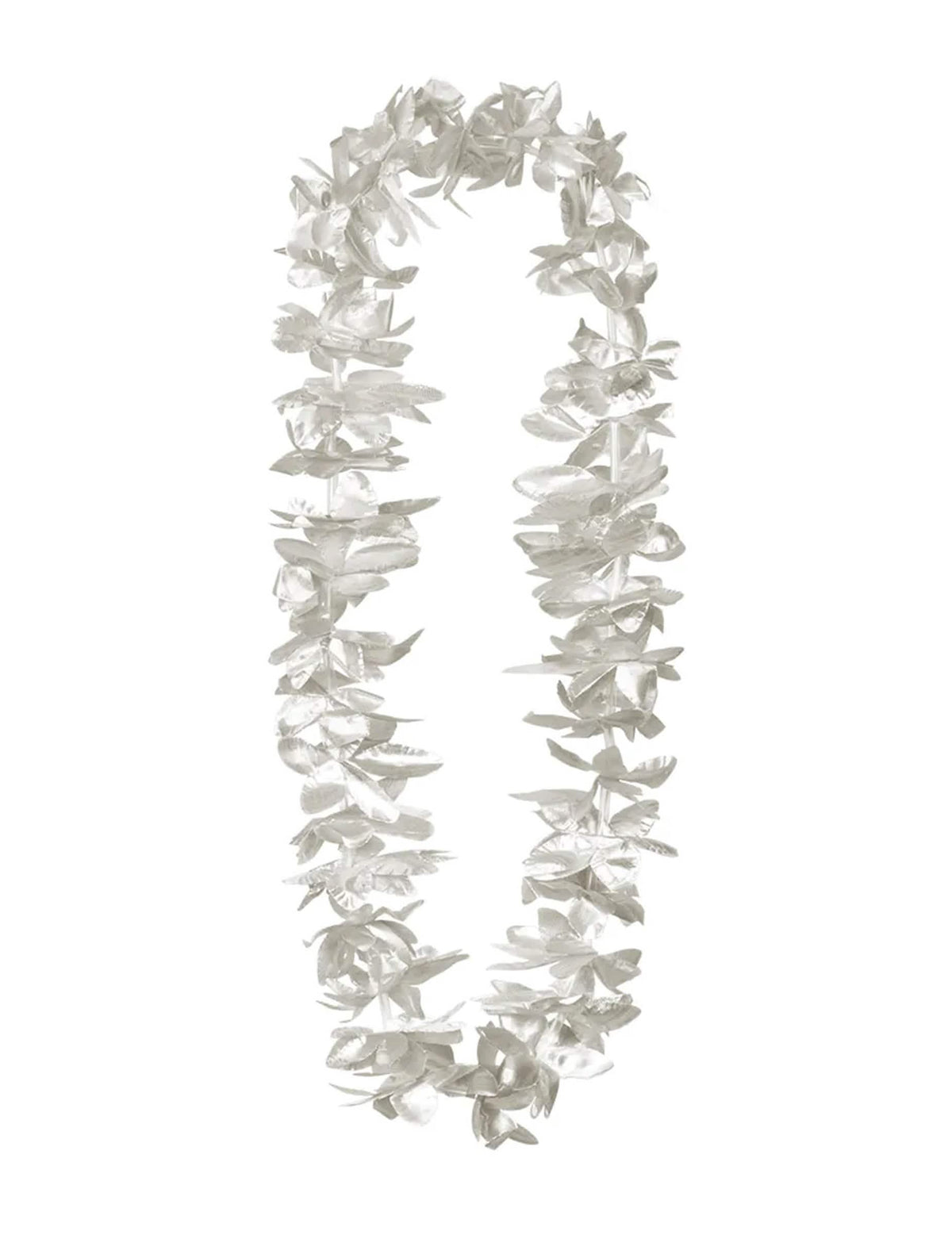 Vue d'ensemble du collier fleurs argentées