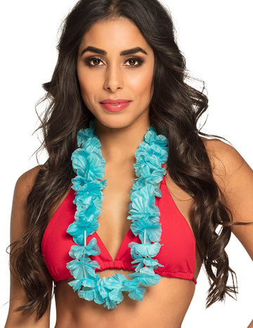 Хавайска яка тюркоазена жена