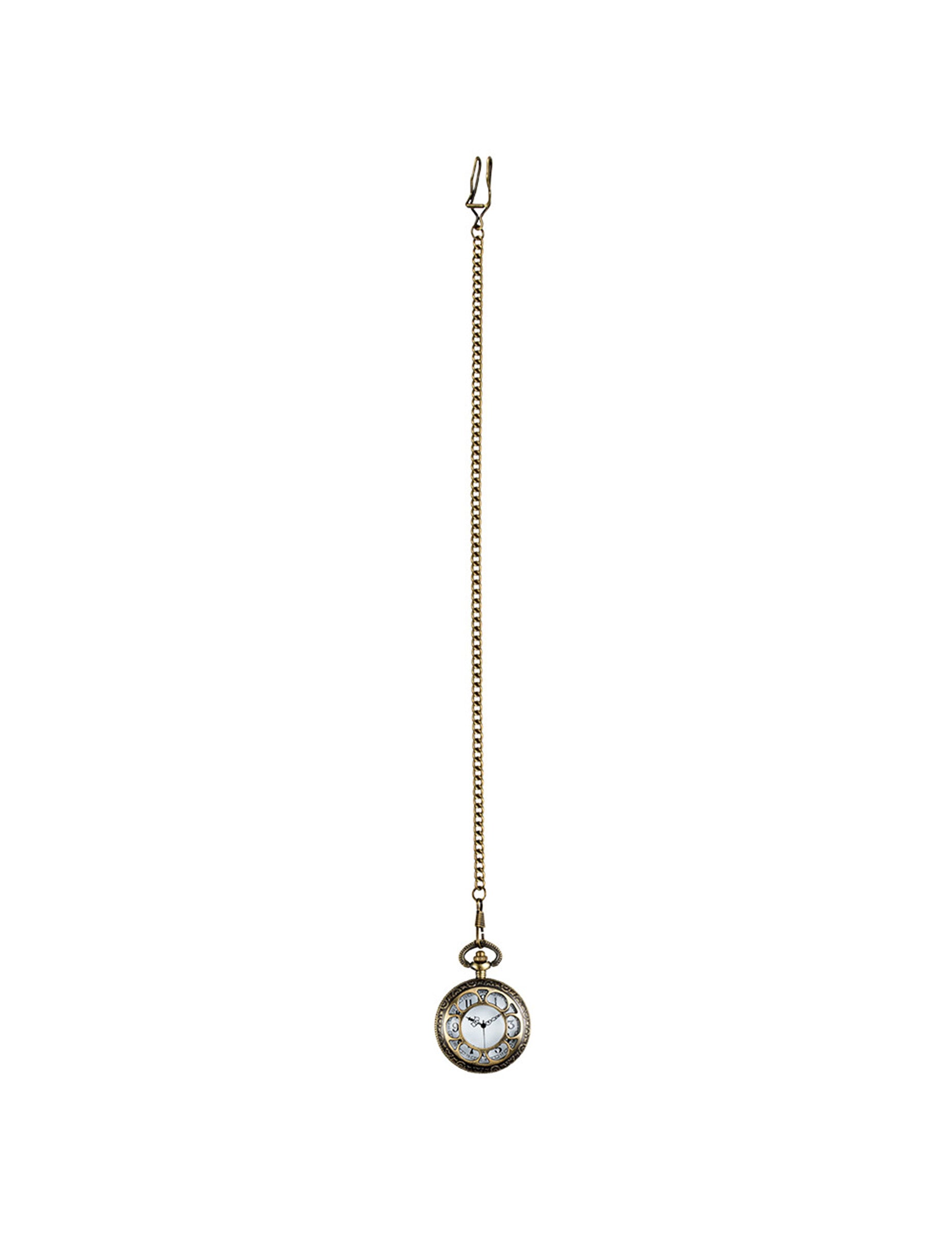 Vue d'ensemble de la chaîne du collier montre de poche Steampunk