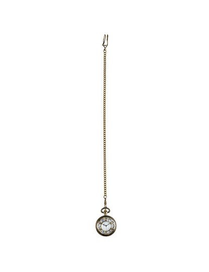 Vue d'ensemble de la chaîne du collier montre de poche Steampunk