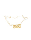 Collier sexy pour femme doré