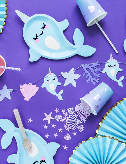 Преливащи се настолни конфети с раковини и морски звезди 23 г