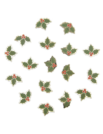 Коледни конфети за маса от зелена хартия с джел 10 г