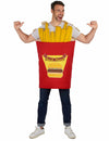 Déguisement Cornet de Frites pour adulte rouge et jaune