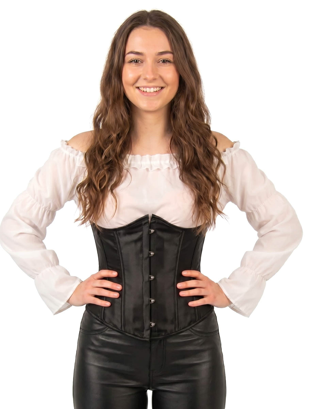 Corset court noir femme