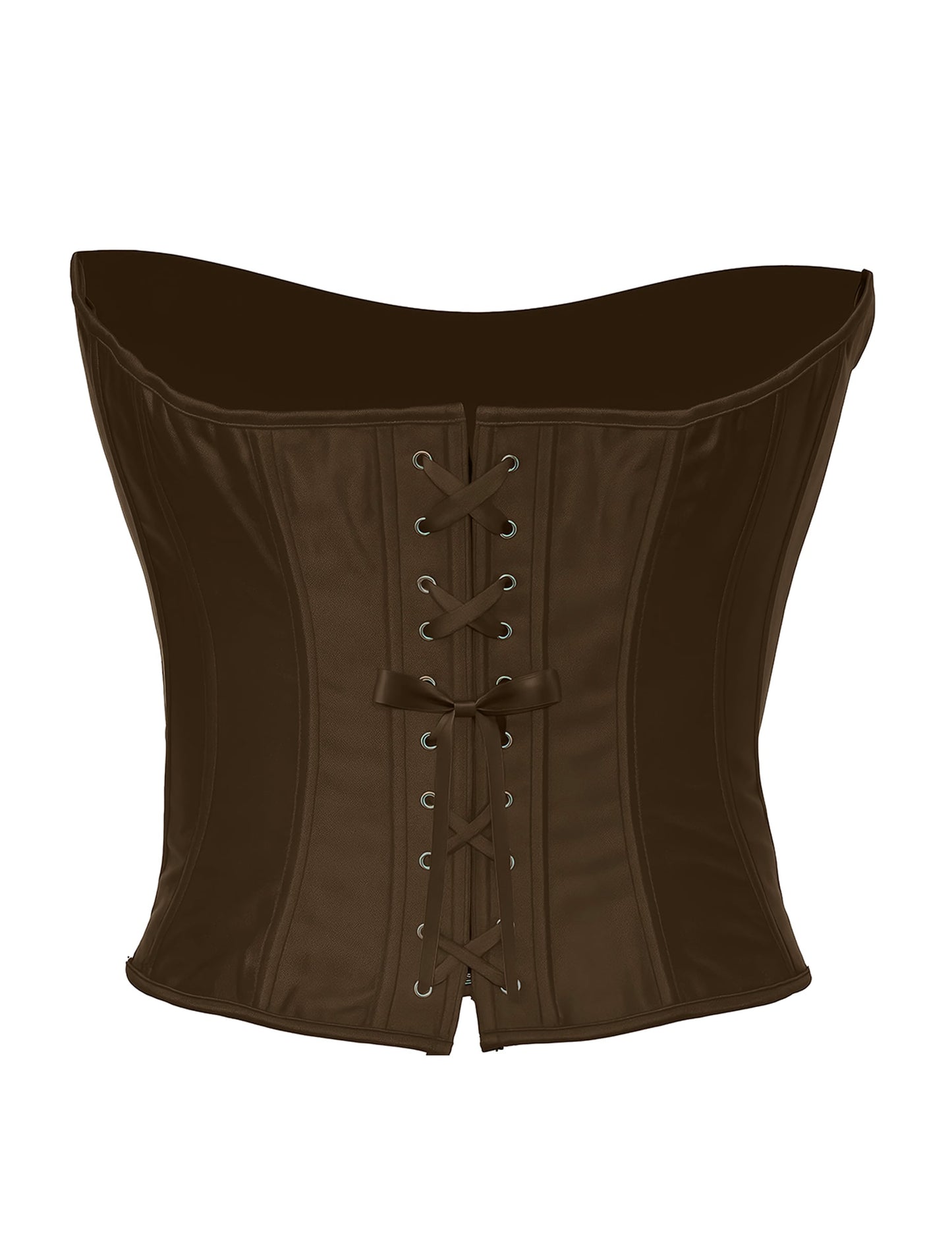 Vue de dos du corset à laçage pour femme