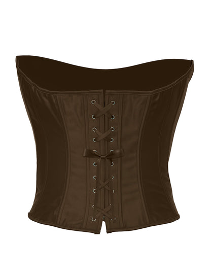 Vue de dos du corset à laçage pour femme