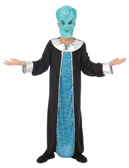 Детски костюм на синия извънземен командир