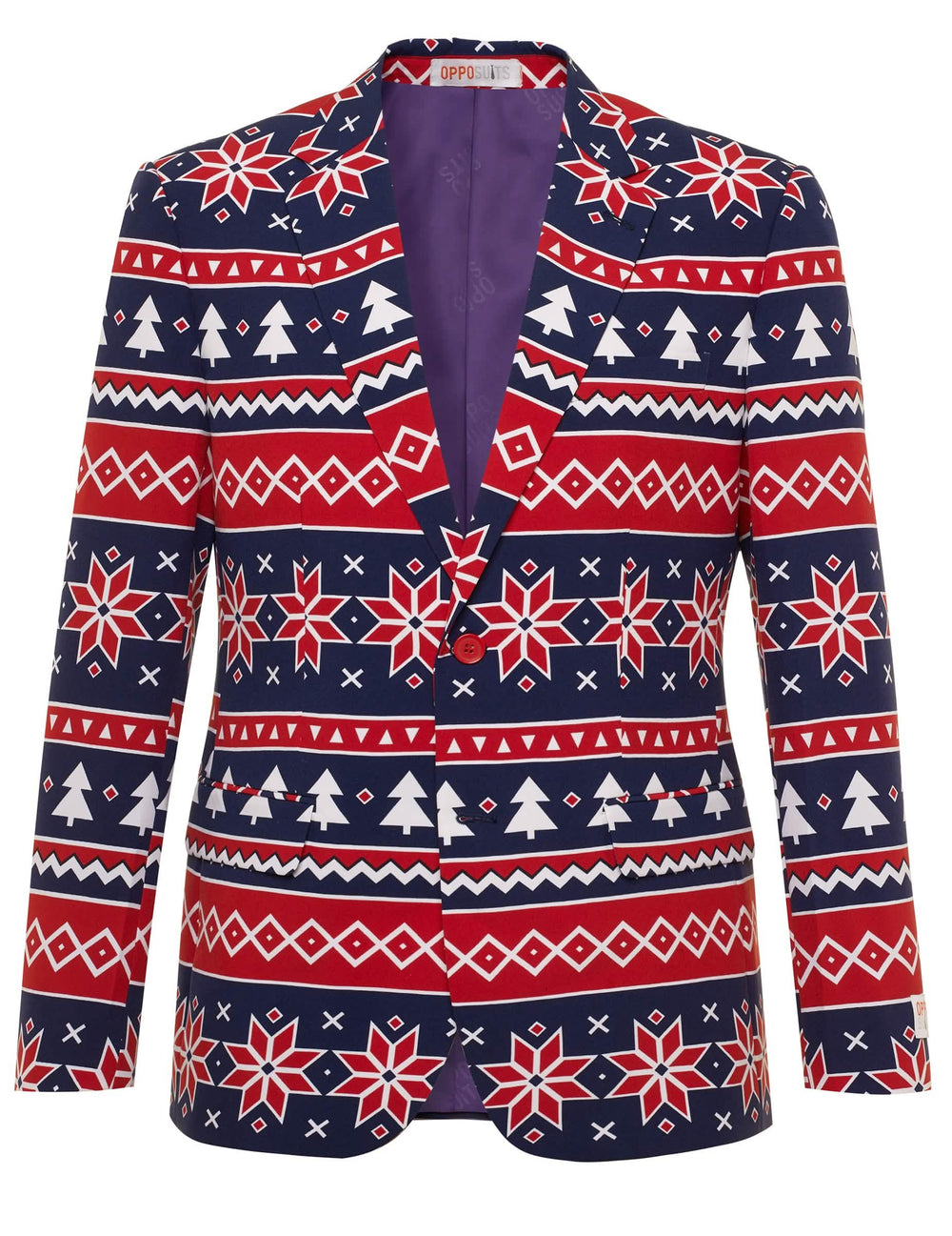 Изглед отпред на сакото на костюма Mr. Nordic Xmas