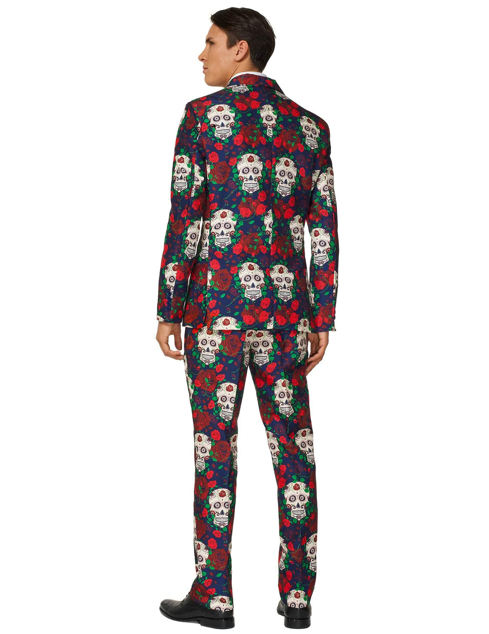 Изглед отзад на костюма Mr. Skull Day of the dead