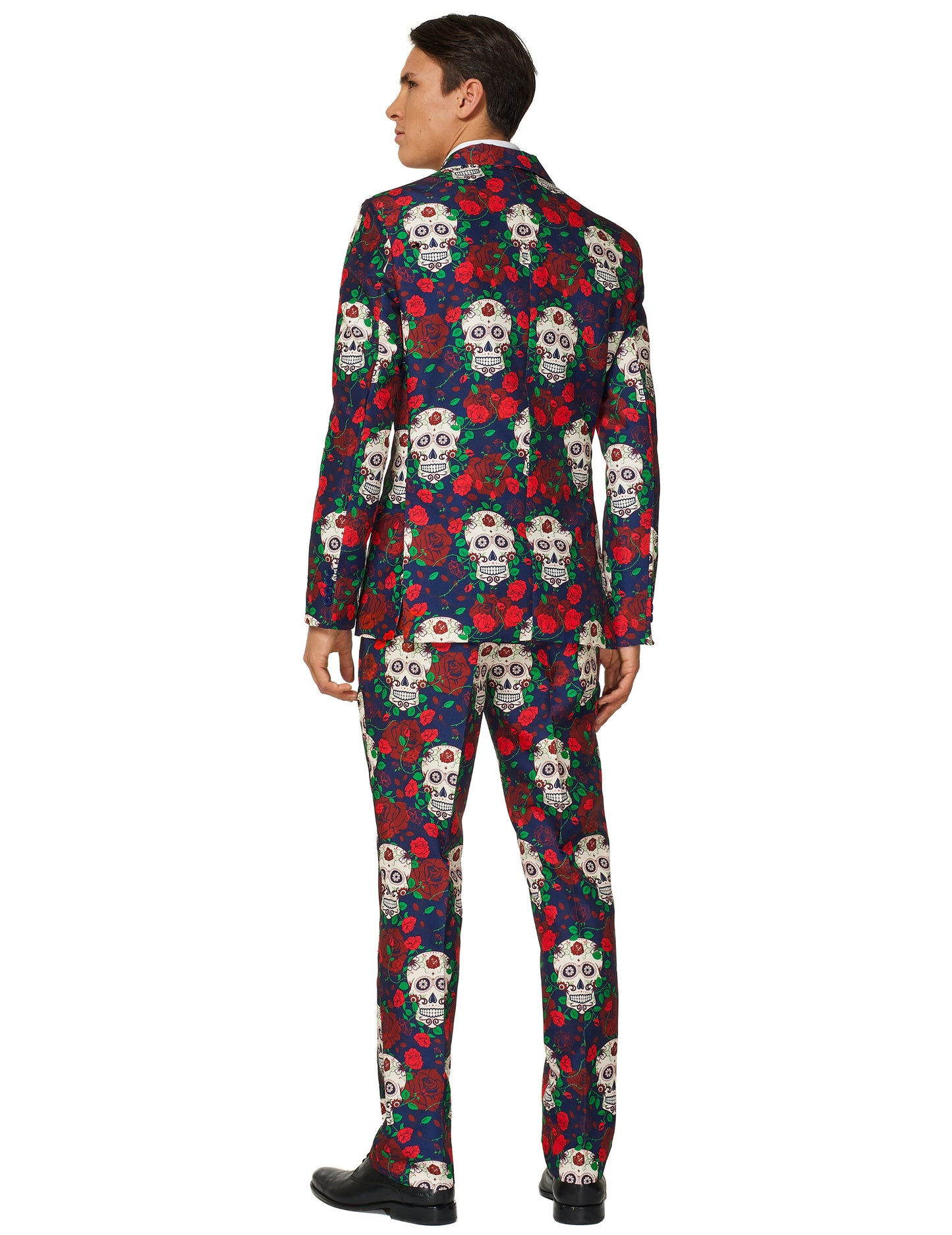 Vue de dos du costume Mr. Skull Day of the dead