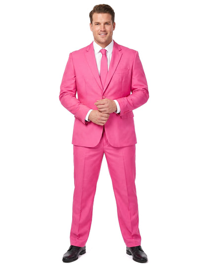 Мъжки костюм Mr. Solid в розово Suitmeister™