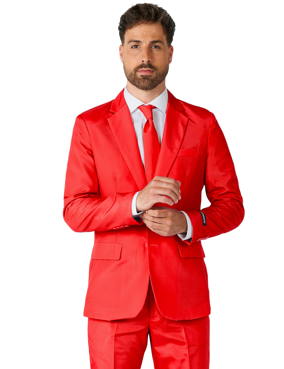 Мъжки червен костюм Mr. Solid Suitmeister™