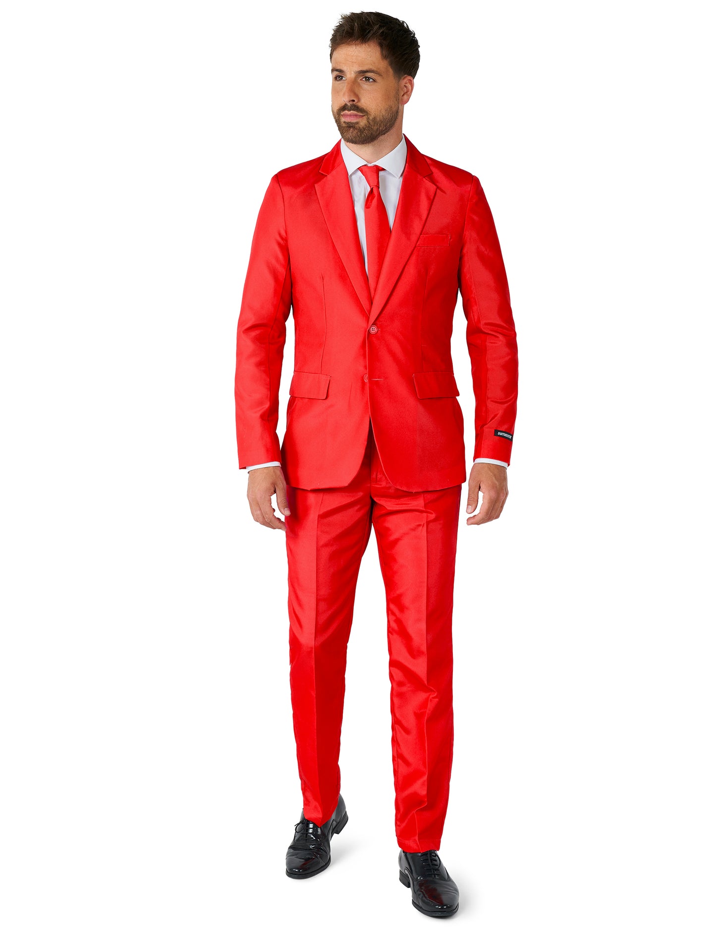 Мъжки червен костюм Mr. Solid Suitmeister™