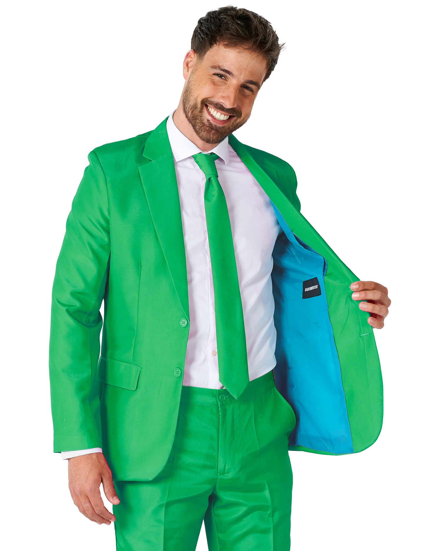 Мъжки зелен костюм Mr. Solid Suitmeister™