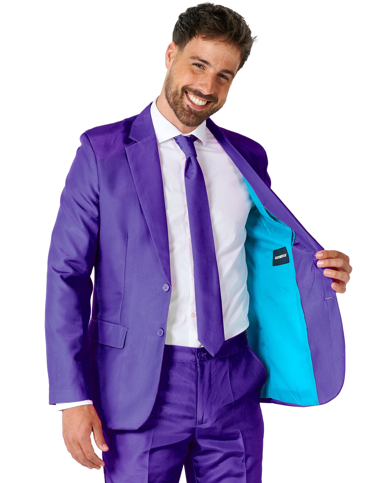 Мъжки лилав костюм Mr. Solid Suitmeister™