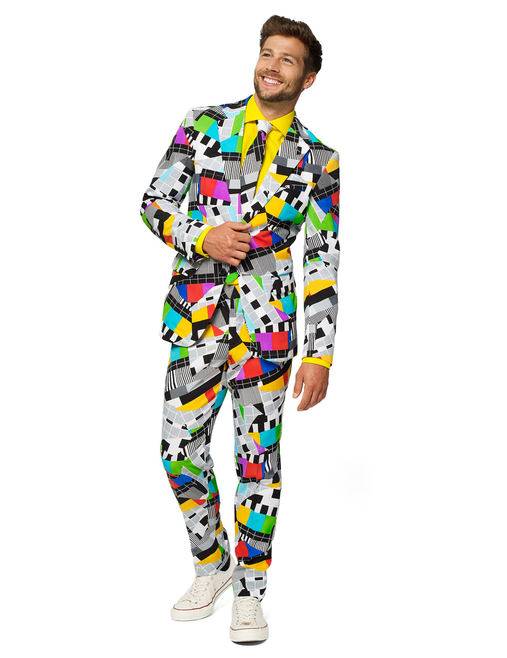 Vue de face du costume Mr. Technicolor pour homme