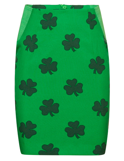 Détail de la jupe du costume Mrs. Lucky Opposuits St Patrick