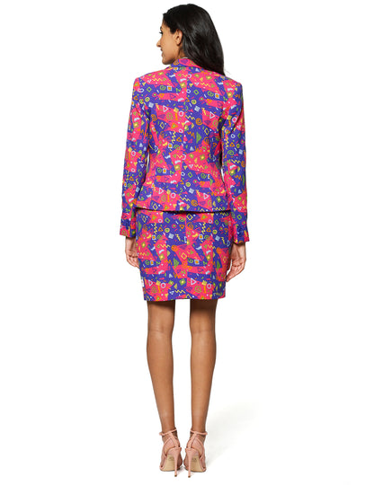 Vue de dos du costume Mrs. Symbole coloré